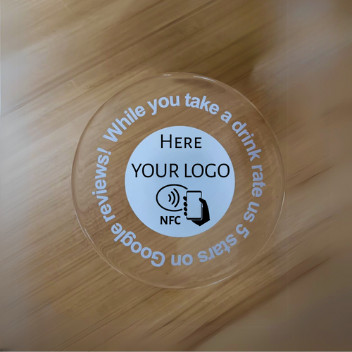 NFC Acrylique Coaster Without LED