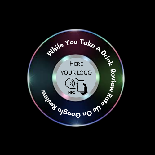 NFC Acrylique Coaster With LED